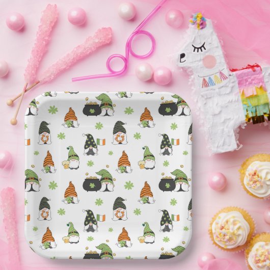 St Patrick's Day Paper Plate Pappteller (Party)