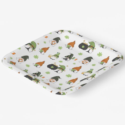 St Patrick's Day Paper Plate Pappteller (Gewinkelt)