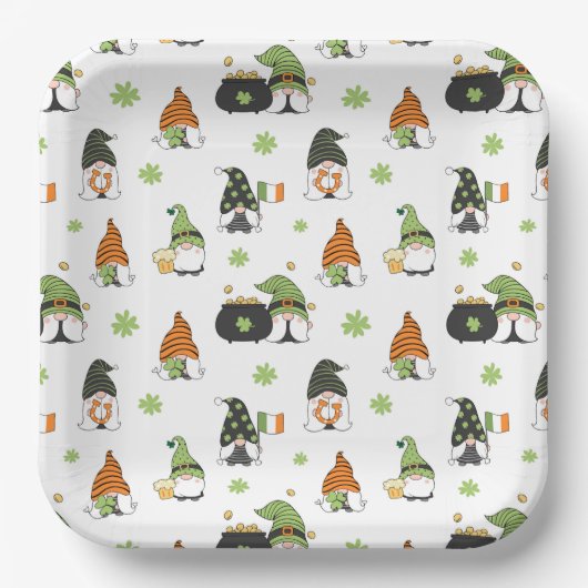 St Patrick's Day Paper Plate Pappteller (Vorderseite)