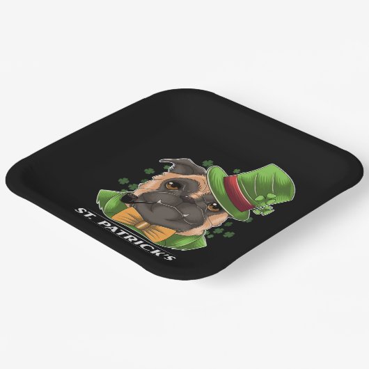 St Patrick's Day Paper Tellers Pappteller (Gewinkelt)