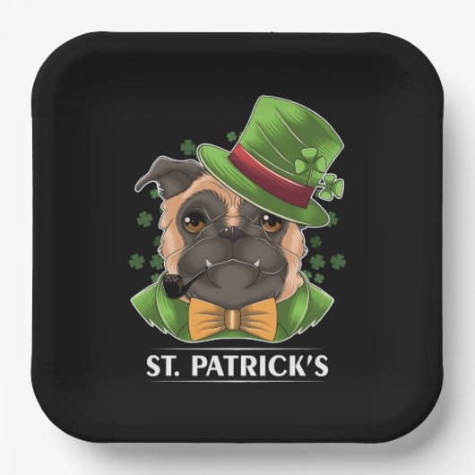 St Patrick's Day Paper Tellers Pappteller (Vorderseite)