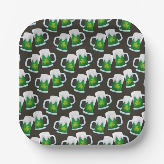 St Patrick's Day Paper Tellers Pappteller (Vorderseite)