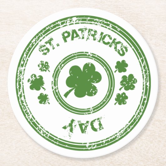 St. Patricks Day Paper Untersetzer (Vorderseite)