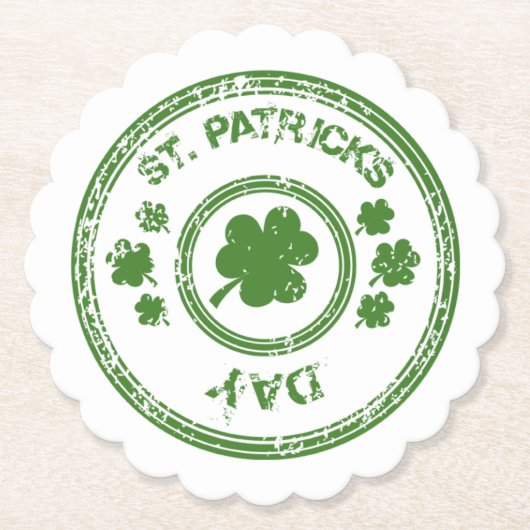 St. Patricks Day Paper Untersetzer (Vorderseite)