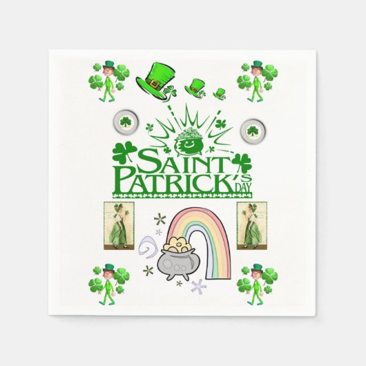 St. Patricks Day Papier Servietten (Vorderseite)