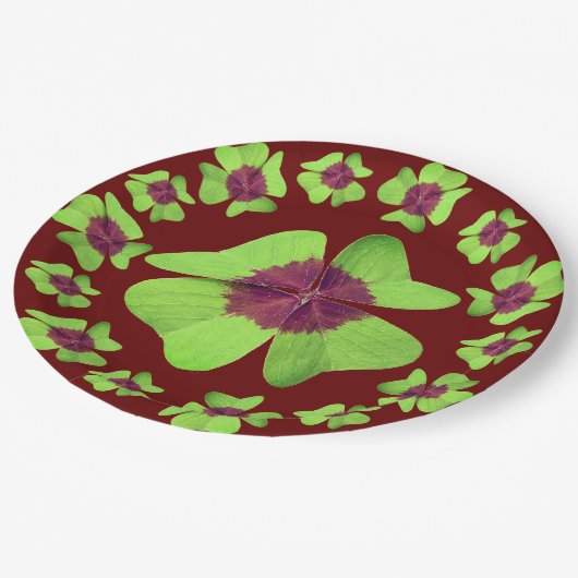 St. Patricks Day-Papierplatte Pappteller (Schrägansicht)