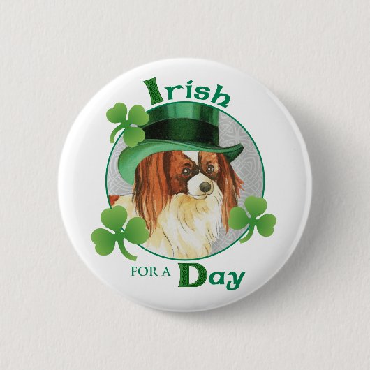 St. Patrick's Day Papillon Button (Vorderseite)