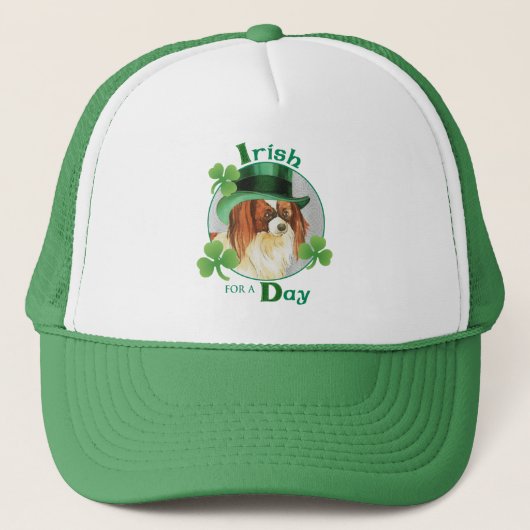 St. Patrick's Day Papillon Truckerkappe (Vorderseite)