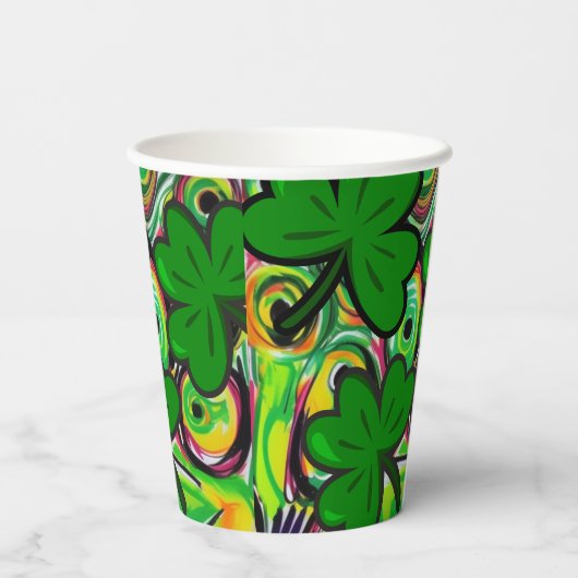 St. Patrick's Day Pappbecher (Rückseite)