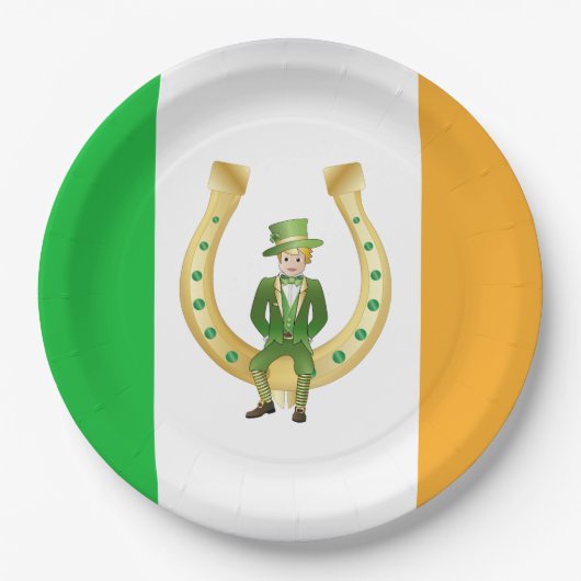St. Patrick's Day Pappteller (Vorderseite)