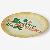 St. Patrick's Day Pappteller (Schrägansicht)