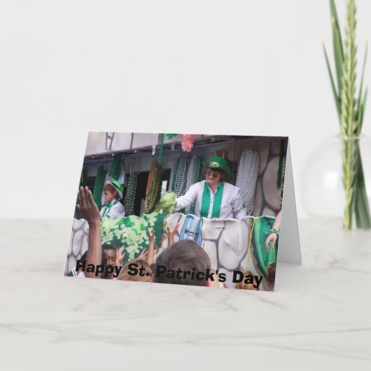 St Patricks Day Parade Karte (Vorderseite)