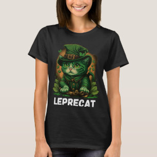St Patricks Day Parade Kobold irische Katze Parodi T-Shirt