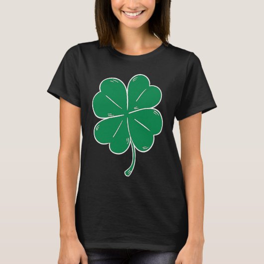 St Patrick's Day Parade Solo Clover Lucky Leaf Dri T-Shirt (Vorderseite)