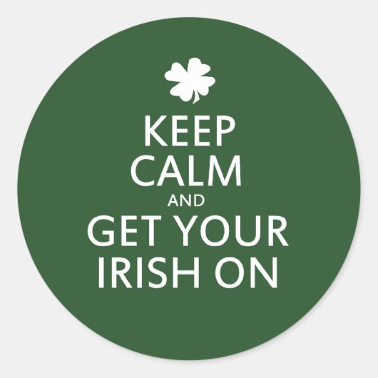 St Patricks Day Parody Runder Aufkleber (Vorderseite)
