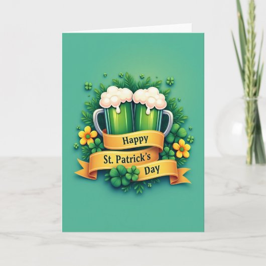 St. Patricks Day Partnerkarte Karte (Vorderseite)