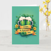 St. Patricks Day Partnerkarte Karte (Gelbe Blume)