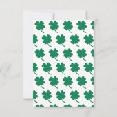 St Patricks Day Party Ansammlung Einladung (Rückseite)