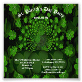 St. Patrick's Day Party Clover Kaleidoskop Fotodruck (Vorne)