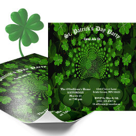 St. Patrick's Day Party Clover Kaleidoskop Fotodruck