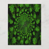 St Patrick's Day Party Clover Kaleidoskop Paper (Rückseite)