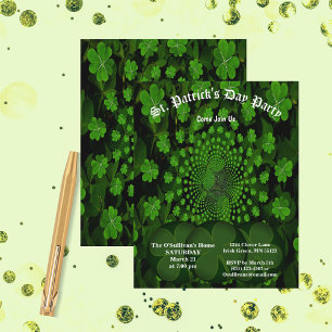 St Patrick's Day Party Clover Kaleidoskop Paper