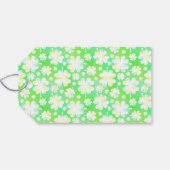 St Patricks Day Party Custom Green Kleeblatt Cloue Geschenkanhänger (Rückseite Horizontal)