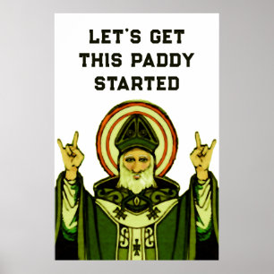 St. Patrick's Day Party Decoration Poster