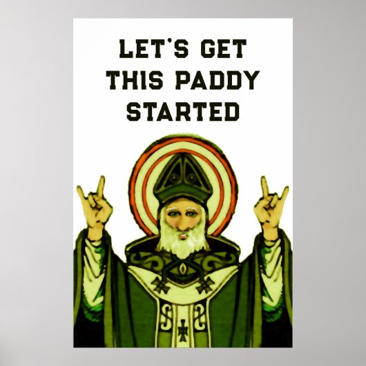 St. Patrick's Day Party Decoration Poster (Vorne)