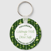 St. Patrick's Day Party "Drive Safe" Schlüsselanhänger (Rückseite)