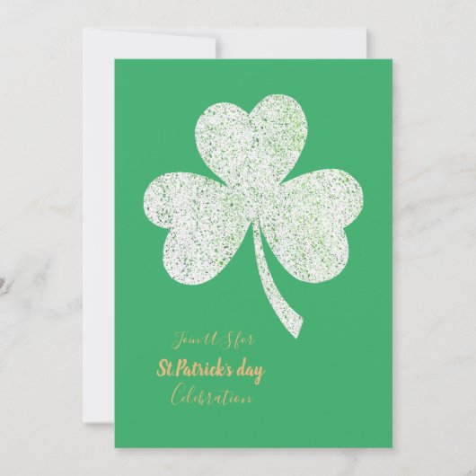 St. Patrick's Day Party einladen - Custom Card Einladung (Vorderseite)