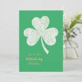 St. Patrick's Day Party einladen - Custom Card Einladung (Stehend Vorderseite)