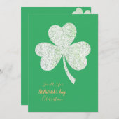 St. Patrick's Day Party einladen - Custom Card Einladung (Vorne/Hinten)