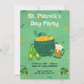 St. Patrick's Day Party Einladung (Vorderseite)