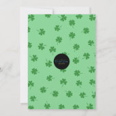 St. Patrick's Day Party Einladung (Rückseite)