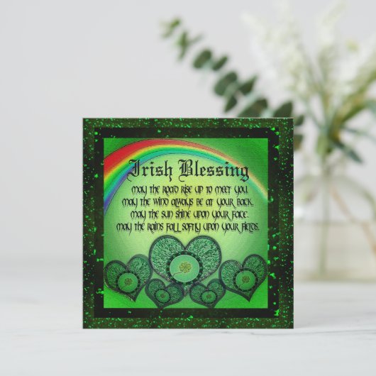 St. Patrick's Day Party Einladung (Stehend Vorderseite)