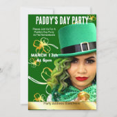 St. Patrick's Day Party Einladung (Vorderseite)