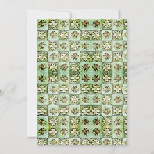 St. Patrick's Day Party Einladung (Rückseite)