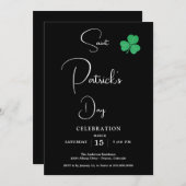 St Patricks Day Party Einladung (Vorne/Hinten)