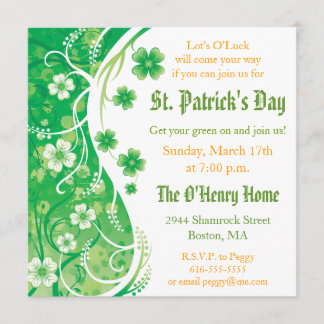 St. Patrick's Day Party Einladung