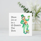 St. Patrick's Day Party Einladung (Stehend Vorderseite)