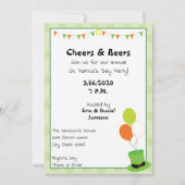 St. Patrick's Day Party Einladung (Vorderseite)