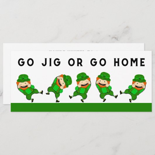 St. Patrick's Day Party Einladung (Vorne/Hinten)