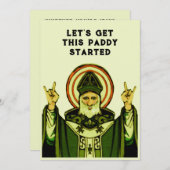 St. Patrick's Day Party Einladung (Vorne/Hinten)