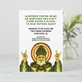 St. Patrick's Day Party Einladung (Stehend Vorderseite)