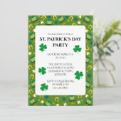 St. Patrick's Day Party Einladung (Stehend Vorderseite)