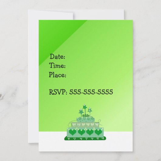 St. Patrick's Day Party Einladung (Rückseite)