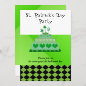 St. Patrick's Day Party Einladung (Vorne/Hinten)