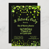 St. Patrick's Day Party Einladung (Vorne/Hinten)