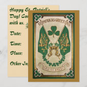 St. Patricks Day Party Einladung (Vorne/Hinten)